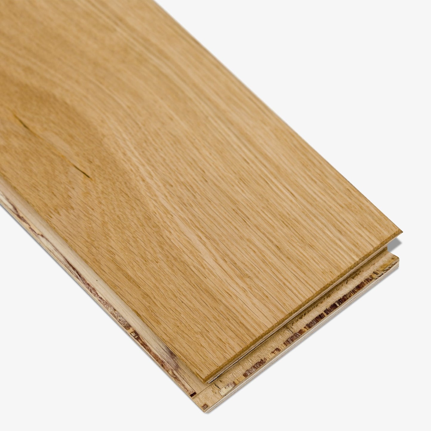 Natural Oak - Premium Click 14mm Matt brushed UV lacquer Engineered Real Wood Flooring (74922)