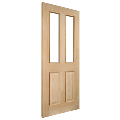 White Oak Internal Fully Finished 2 Light Clear Glass Oregon Door (121757)