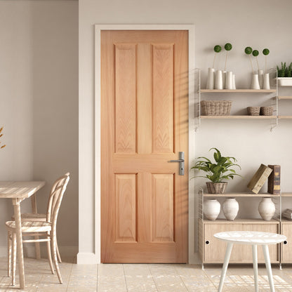 Oak Internal Fully Finished 4 Panel Oregon Door (121703)