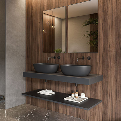 Tunis Graphite Countertop Stone Basin 560mm