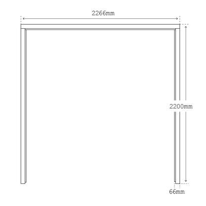 External Universal Unfinished Clear Pine Garage Door Frame (117208)