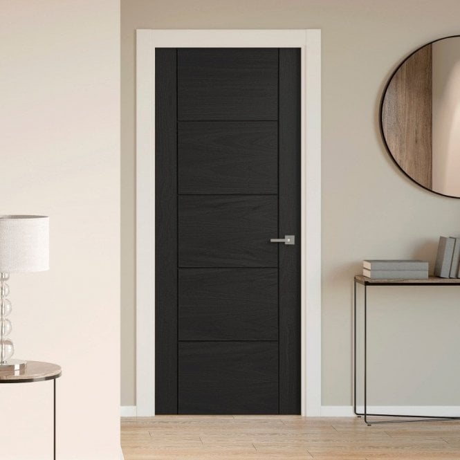 B-Grade Black Oak Internal Fully Finished Parma FD30 Fire Door (124478)