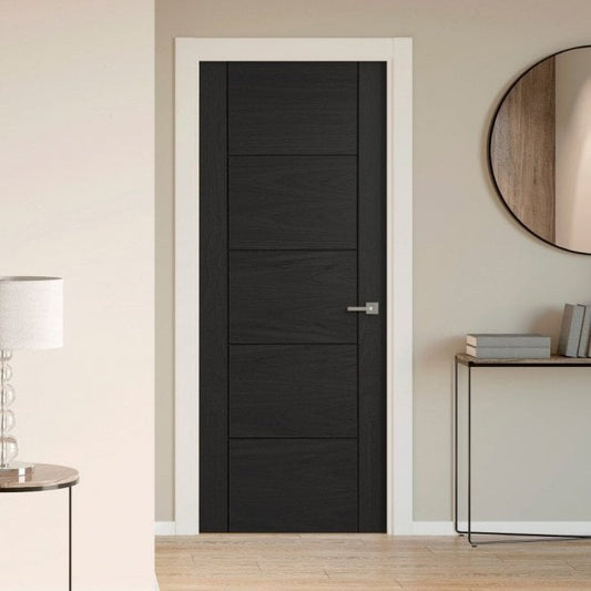 B-Grade Black Oak Internal Fully Finished Parma FD30 Fire Door