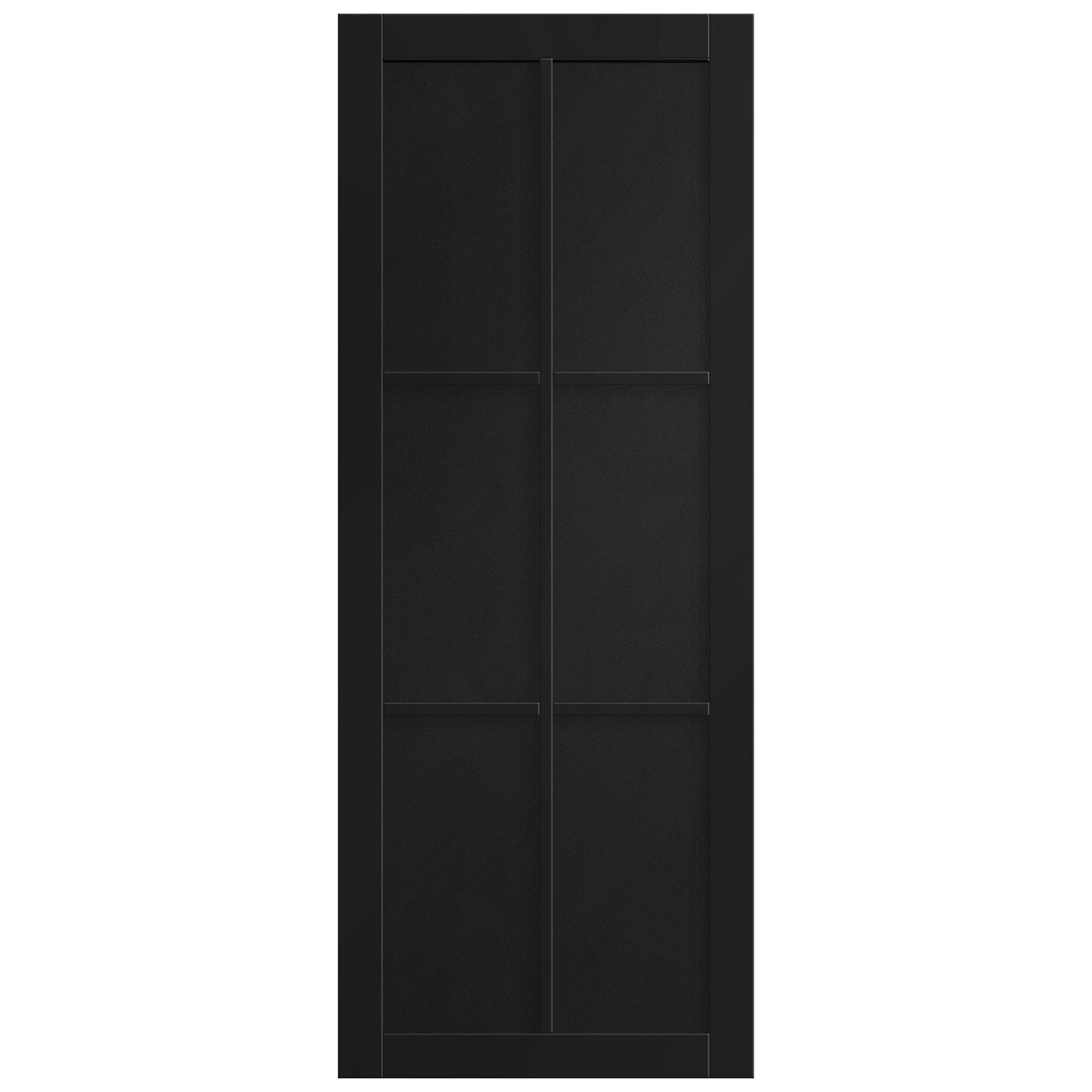 Black Internal Fully Finished Studio 6 Panel Door (121190)