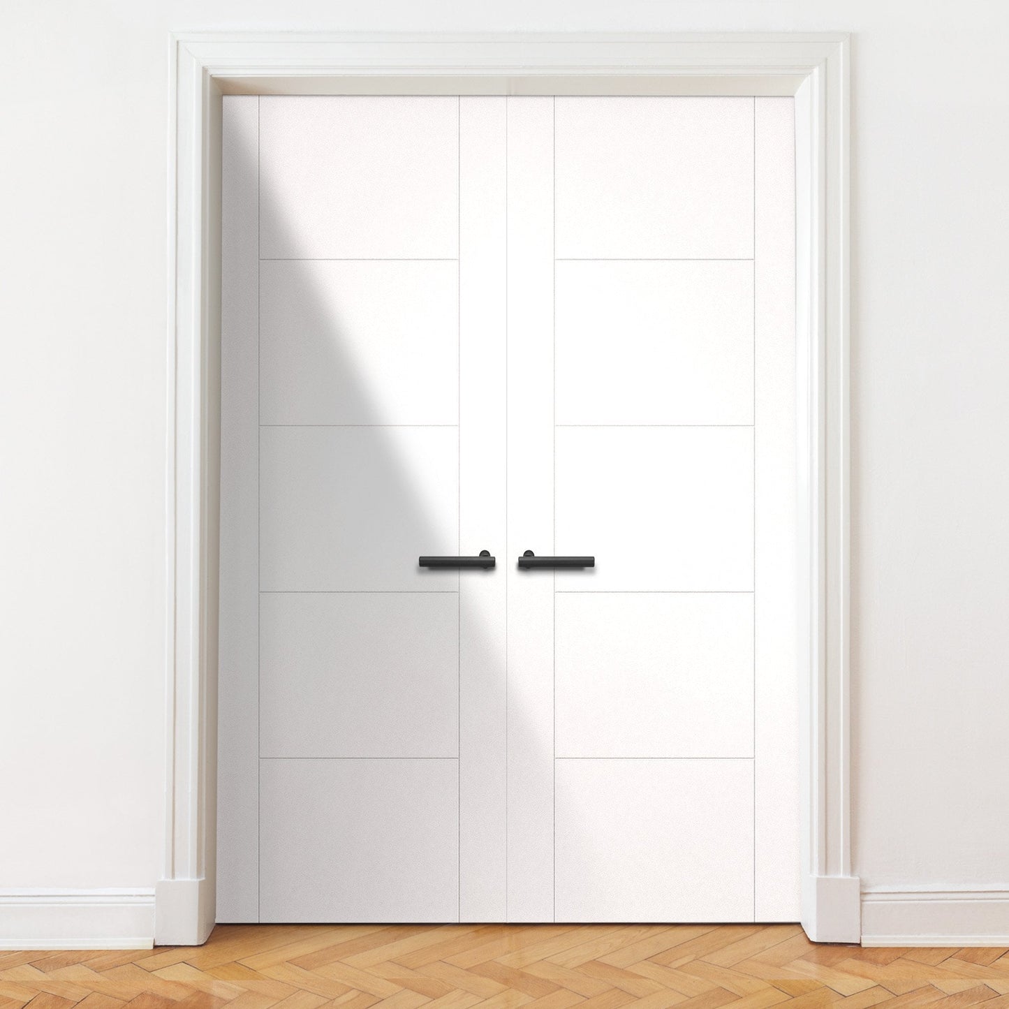 Internal White Primed Parma 5 Panel Pair Door (121418)