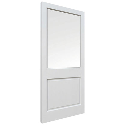 White External Primed 2XG Clear Double Glazed Door