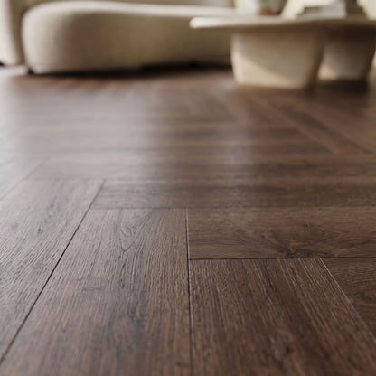 Signature Dark - Lifestyle Herringbone 5.5mm Rigid Core LVT Flooring