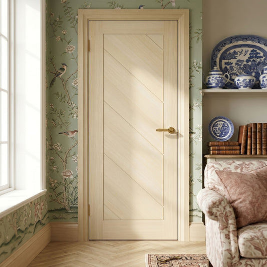 Blonde Oak Internal Fully Finished Endure Laminate Stockholm FD30 Fire Door
