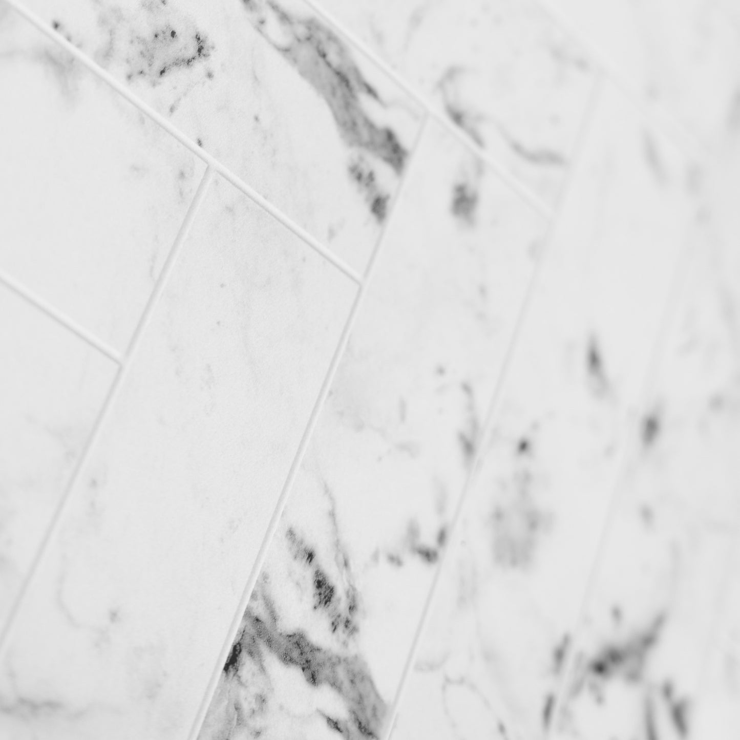 Herringbone Marble - 2440mm Alloy Wetwall Marble Waterproof Wall Panel Sample