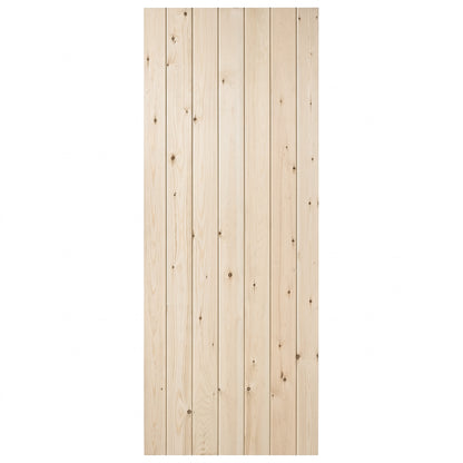 Internal Scandinavian Pine Unfinished Grange V Groove 3 Ledge Solid Door (DIES)