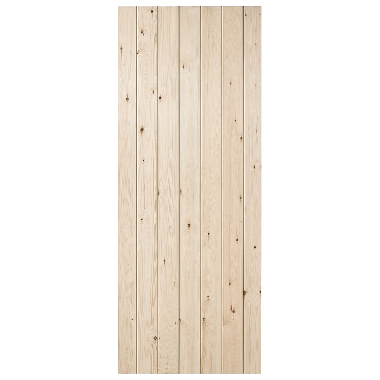 B-Grade Internal Scandinavian Pine Unfinished Grange V Groove 3 Ledge Solid Door (BGR-DIES)