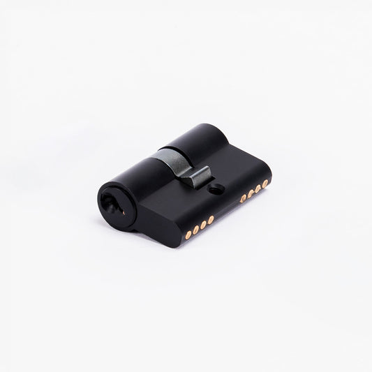 50mm 3 key 5 pin Euro key cylinder - Black (H5001BM)