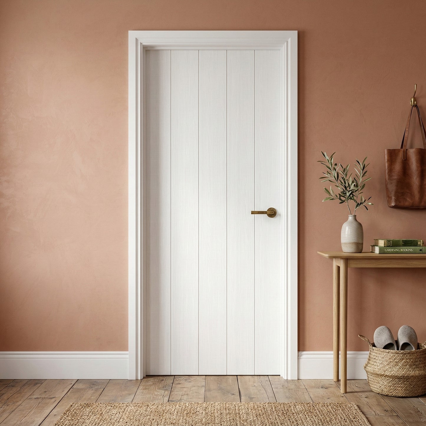 White Internal Fully Finished Cottage Laminate Door