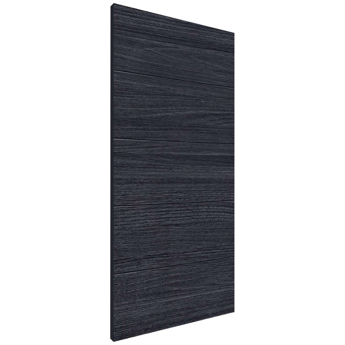 Black Internal Fully Finished Linear Laminate Door