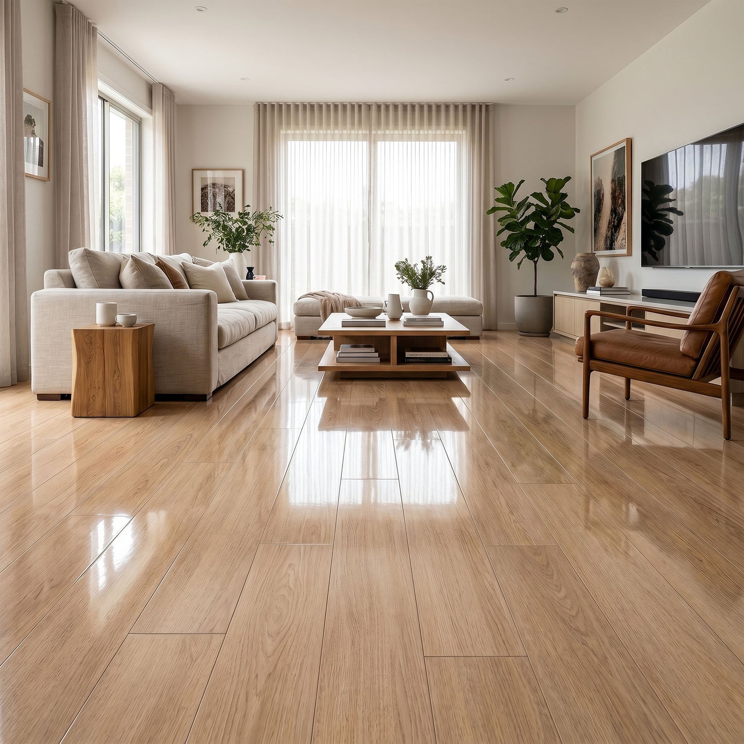 Oak Aviva Blossom - Aqua pro 8mm High Gloss Sample (O145)