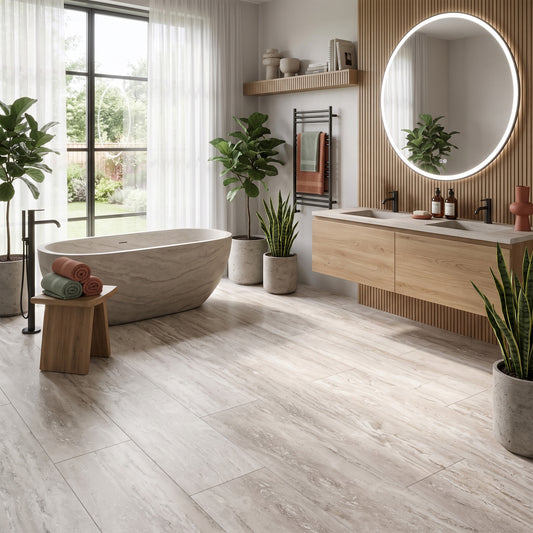 Travertin Macari - Aqua Pro 8.5mm Low Gloss Wide Laminate Flooring