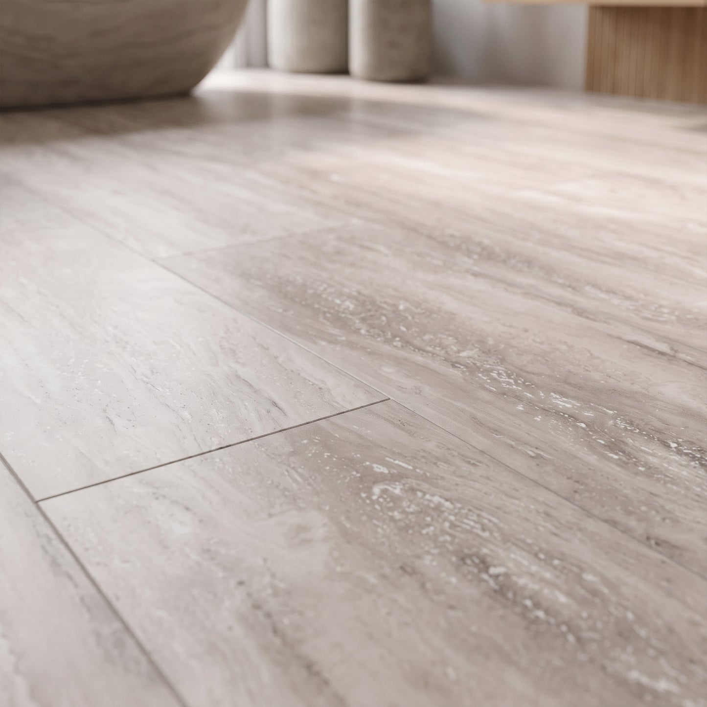 Travertin Macari - Aqua Pro 8.5mm Low Gloss Wide Laminate Sample