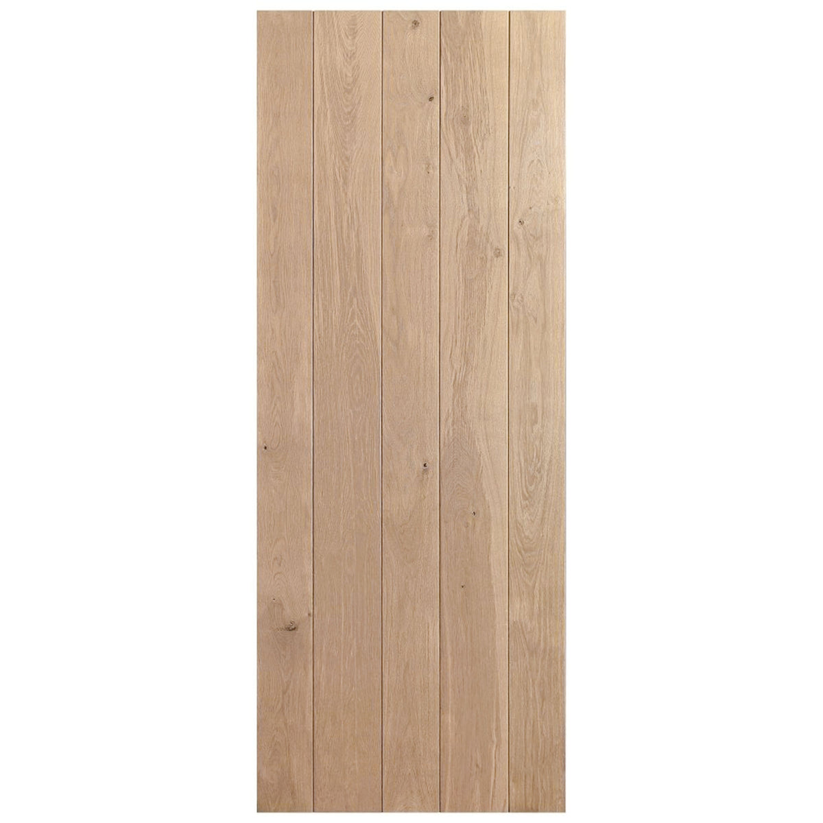 Solid Rustic Oak Grange Unfinished 3 Ledged Door