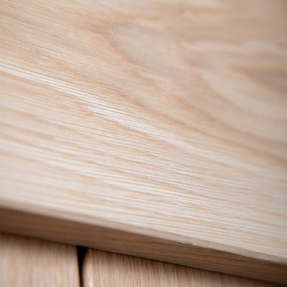 Solid Rustic Oak Grange Unfinished 3 Ledged Door