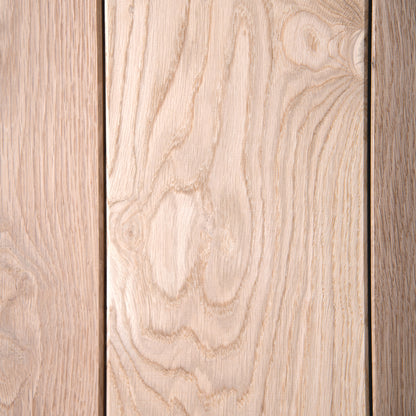 Solid Rustic Oak Grange Unfinished 3 Ledged Door