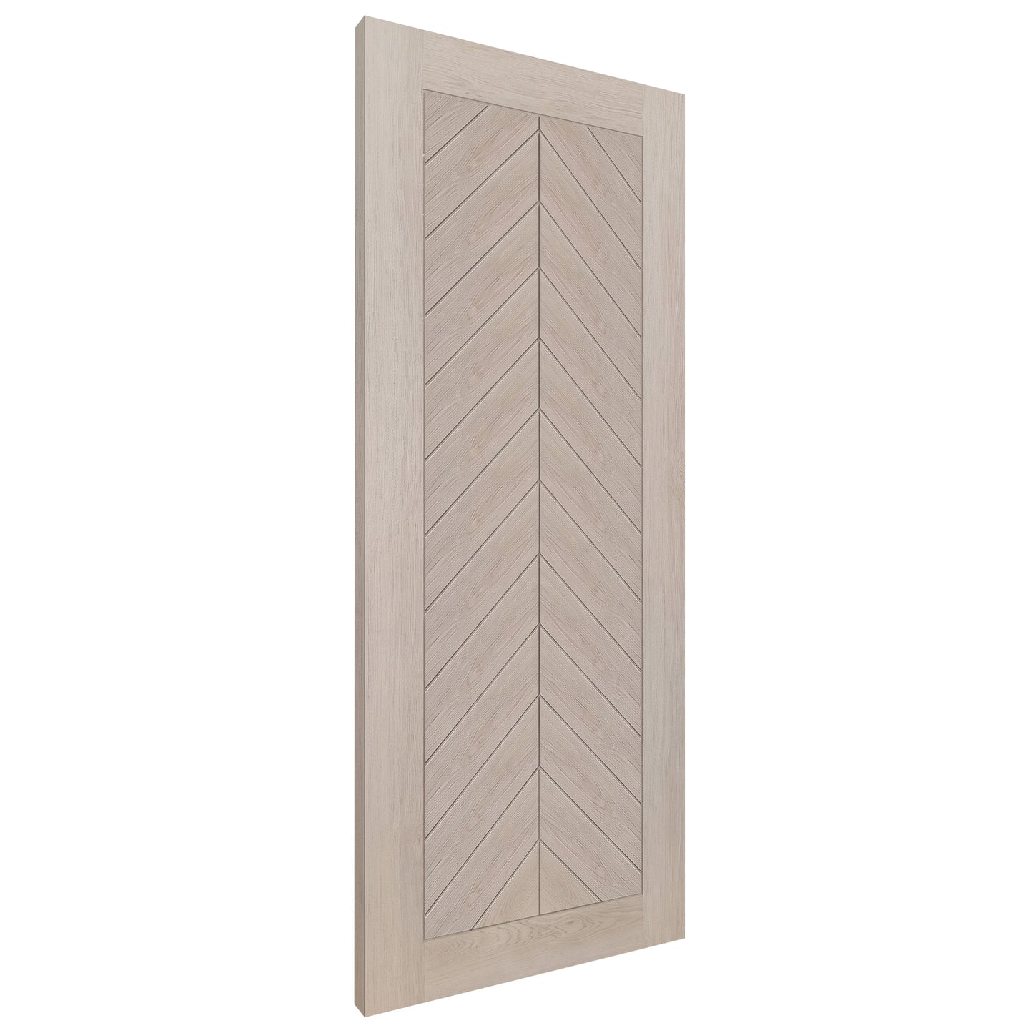 Ivory Fully Finished Internal Endure Laminate Chevron Door