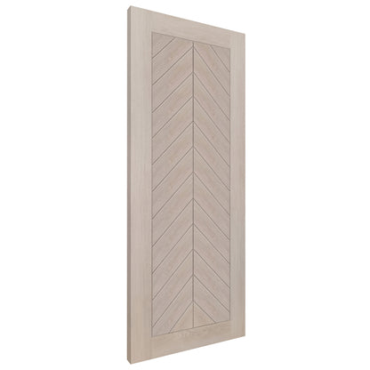 Ivory Fully Finished Internal Endure Laminate Chevron Door