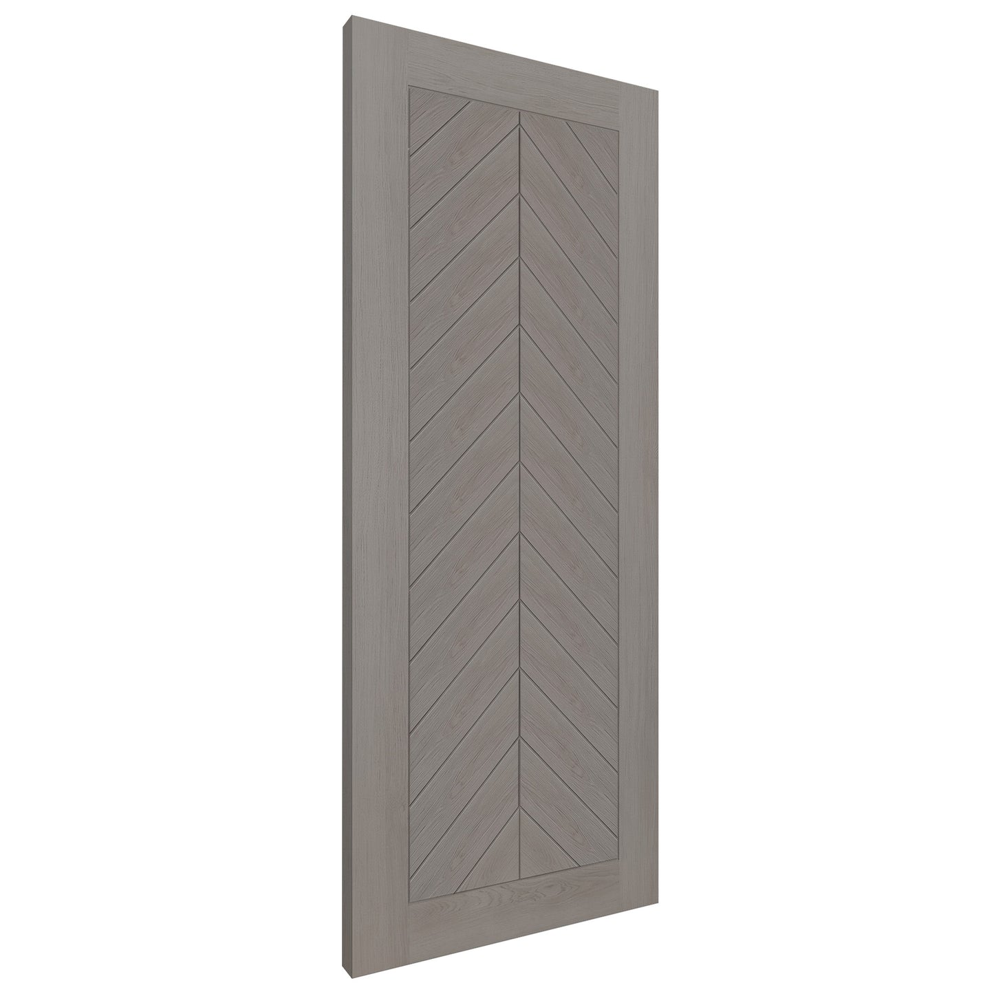 Light Grey Fully Finished Internal Endure Laminate Chevron Door
