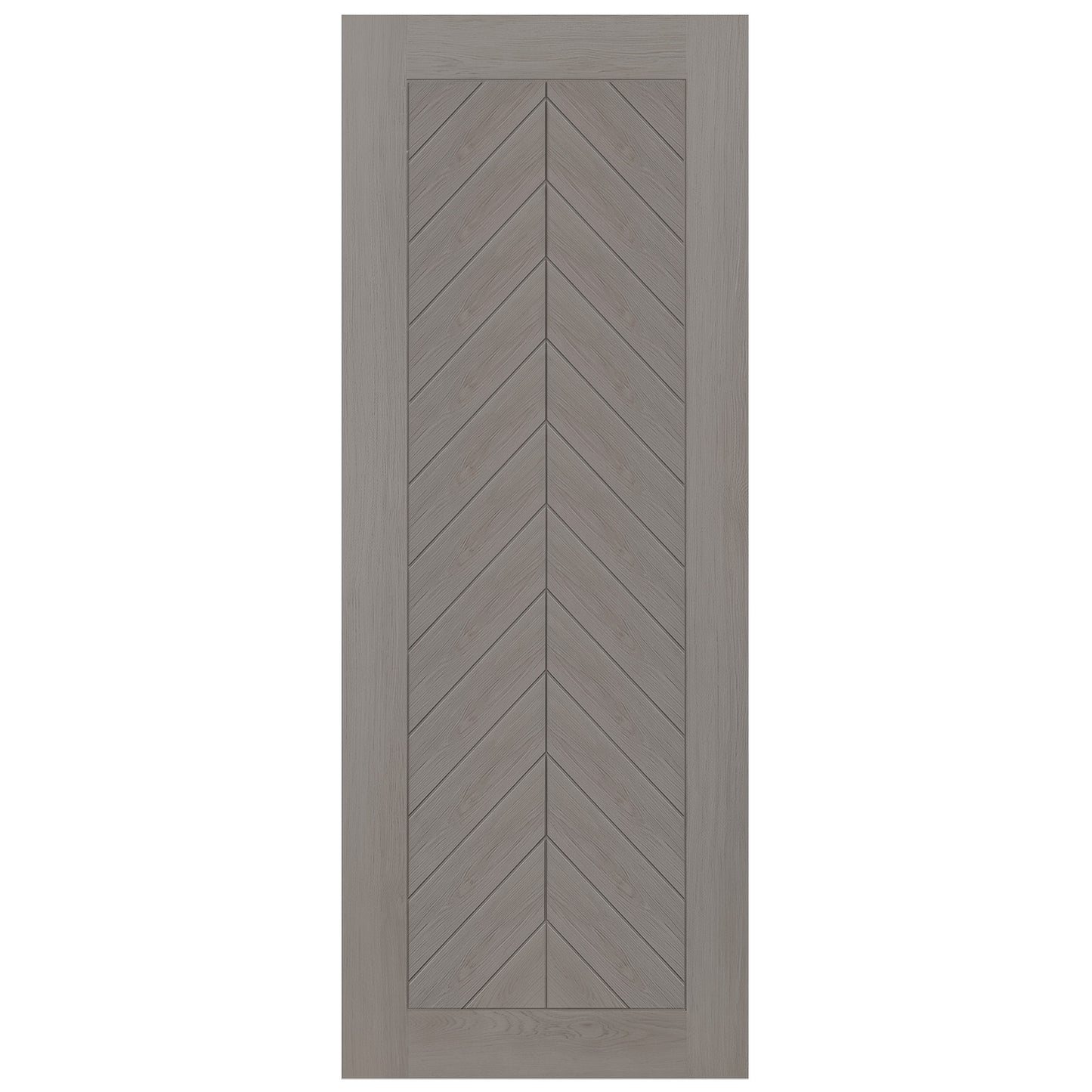 Light Grey Fully Finished Internal Endure Laminate Chevron Door