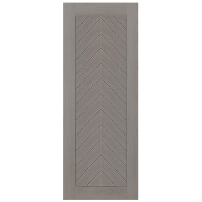 Light Grey Fully Finished Internal Endure Laminate Chevron Door