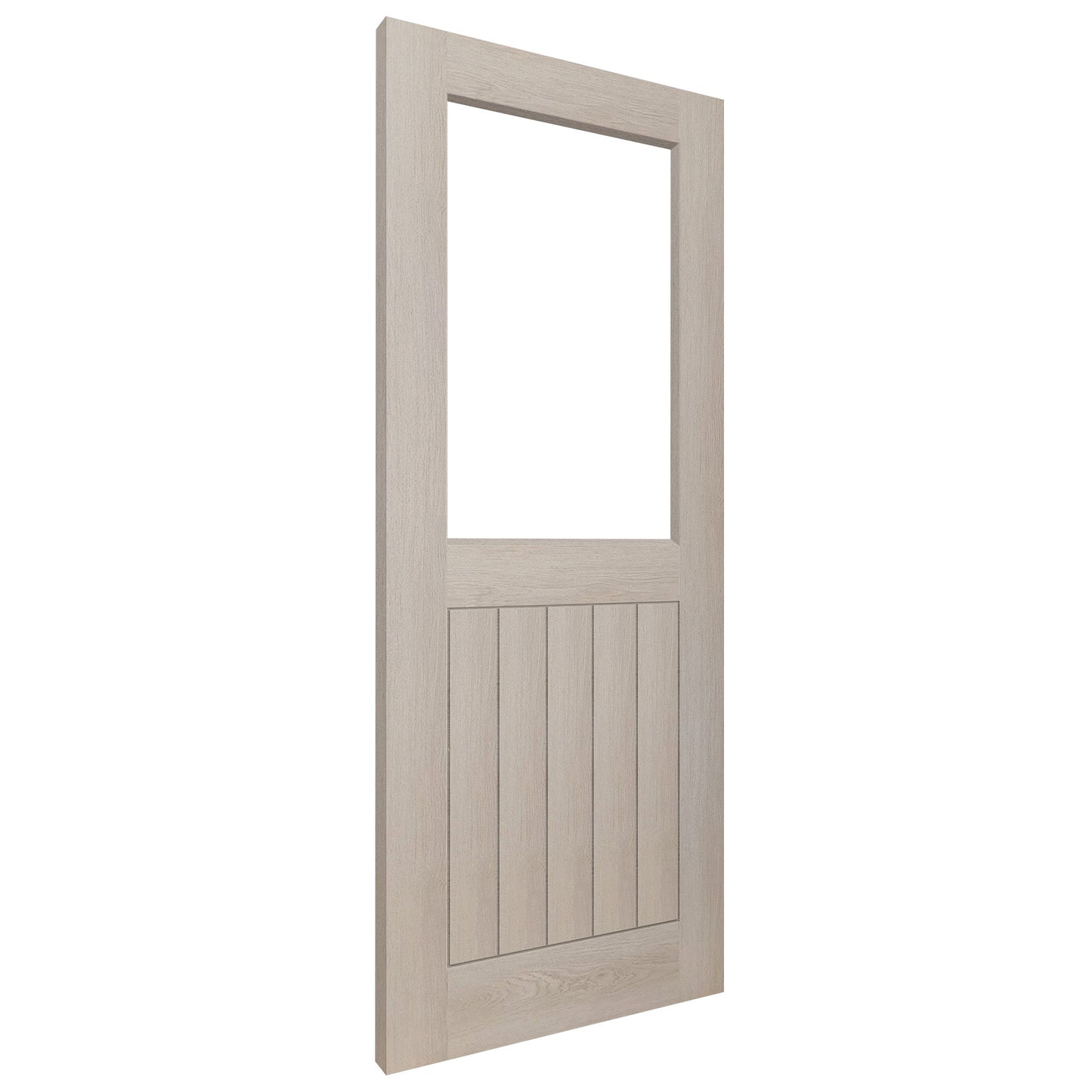 Ivory Fully Finished Internal Endure Laminate Farley Clear Glass Door