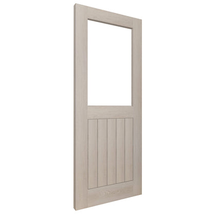 Ivory Fully Finished Internal Endure Laminate Farley Clear Glass Door