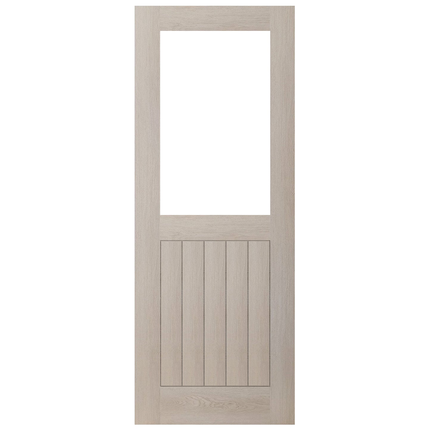 Ivory Fully Finished Internal Endure Laminate Farley Clear Glass Door