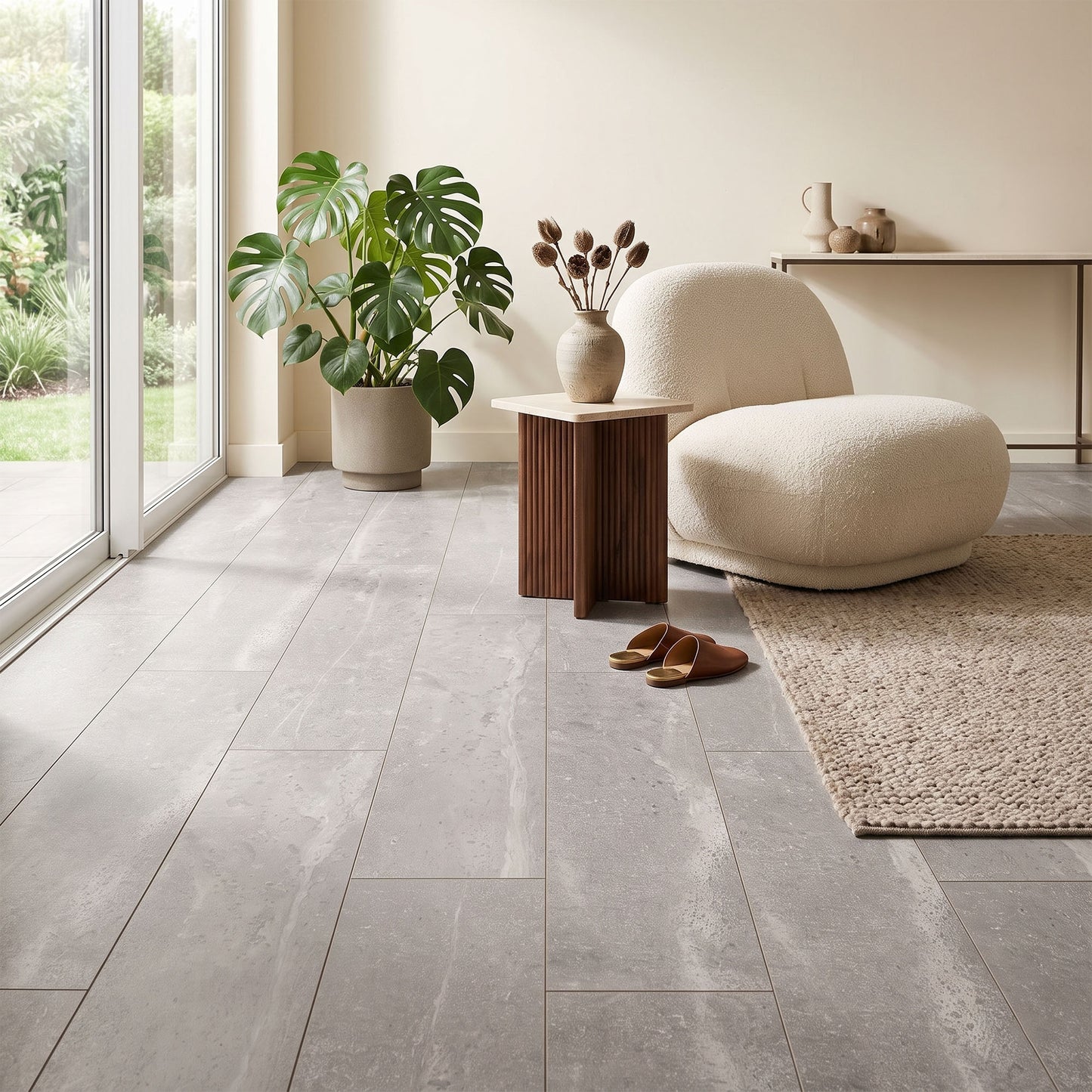 Light Alabaster - Stone Essence Aqua Water Resistant 8mm Laminate Sample