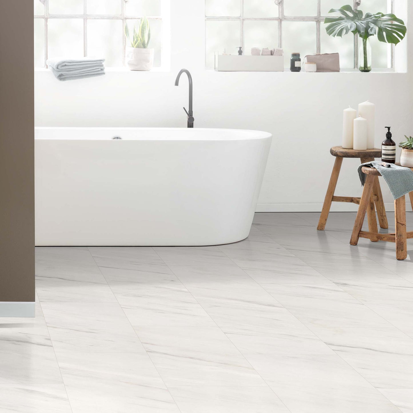 Ivory Marble - Wood essence aqua 8mm Sample (ELF812)