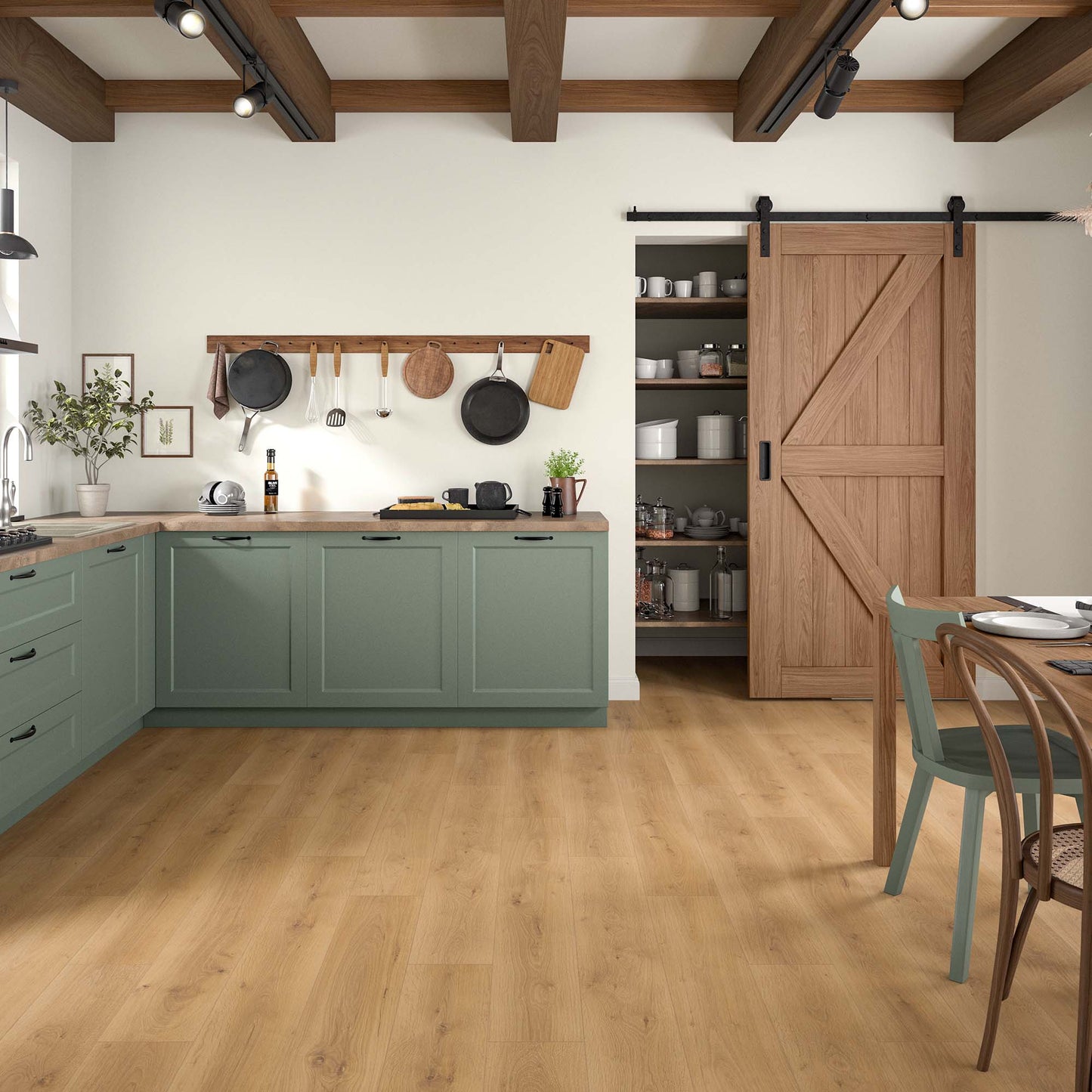 Golden Dune Oak - Wood Essence Aqua Water Resistant 10mm Laminate Flooring