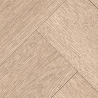 Soft Heritage Oak - Wood Essence Water Resistant 8mm Herringbone Laminate Flooring
