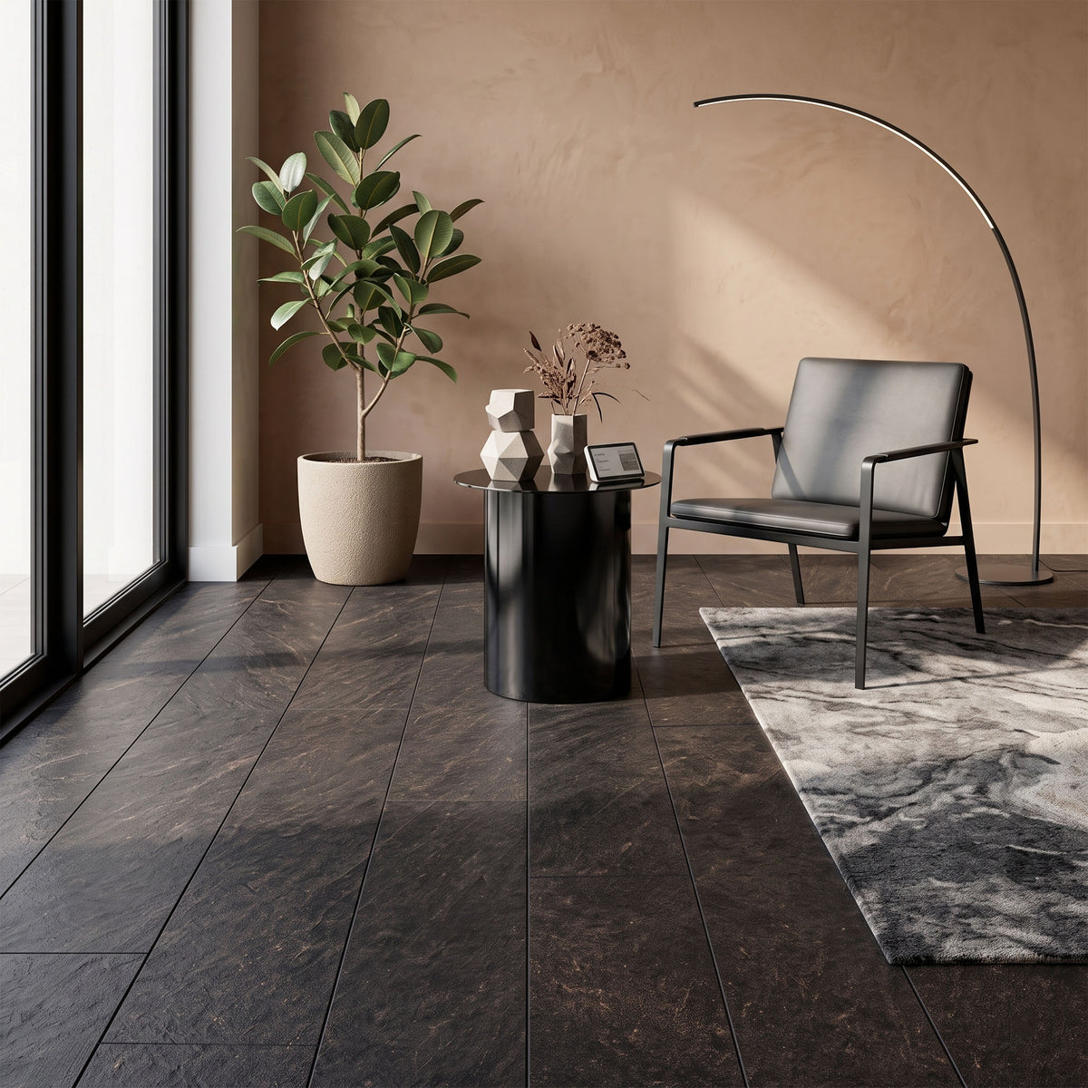 Shadow Slate - Stone Essence Aqua Water Resistant 8mm Laminate Flooring