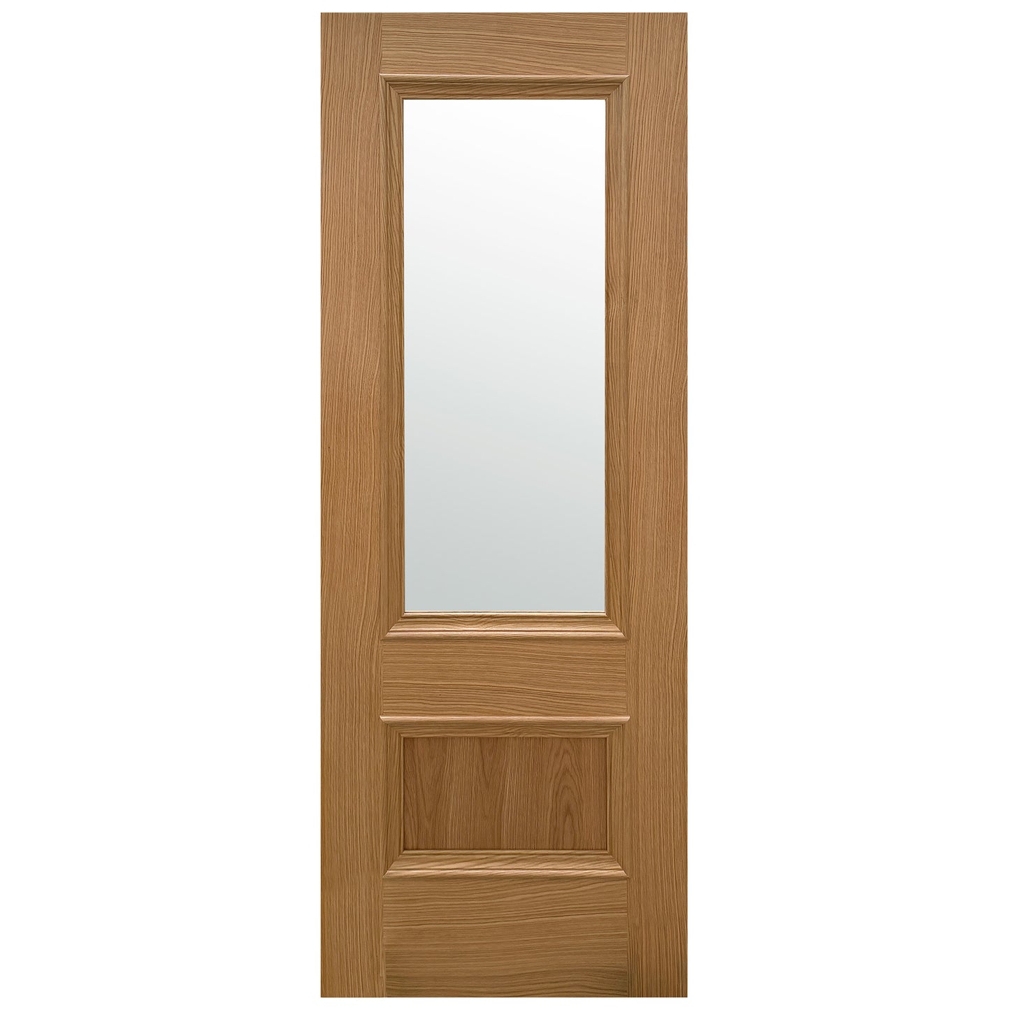 Oak Internal Fully Finished Clear Glass Mayfair 2 Panel French Door