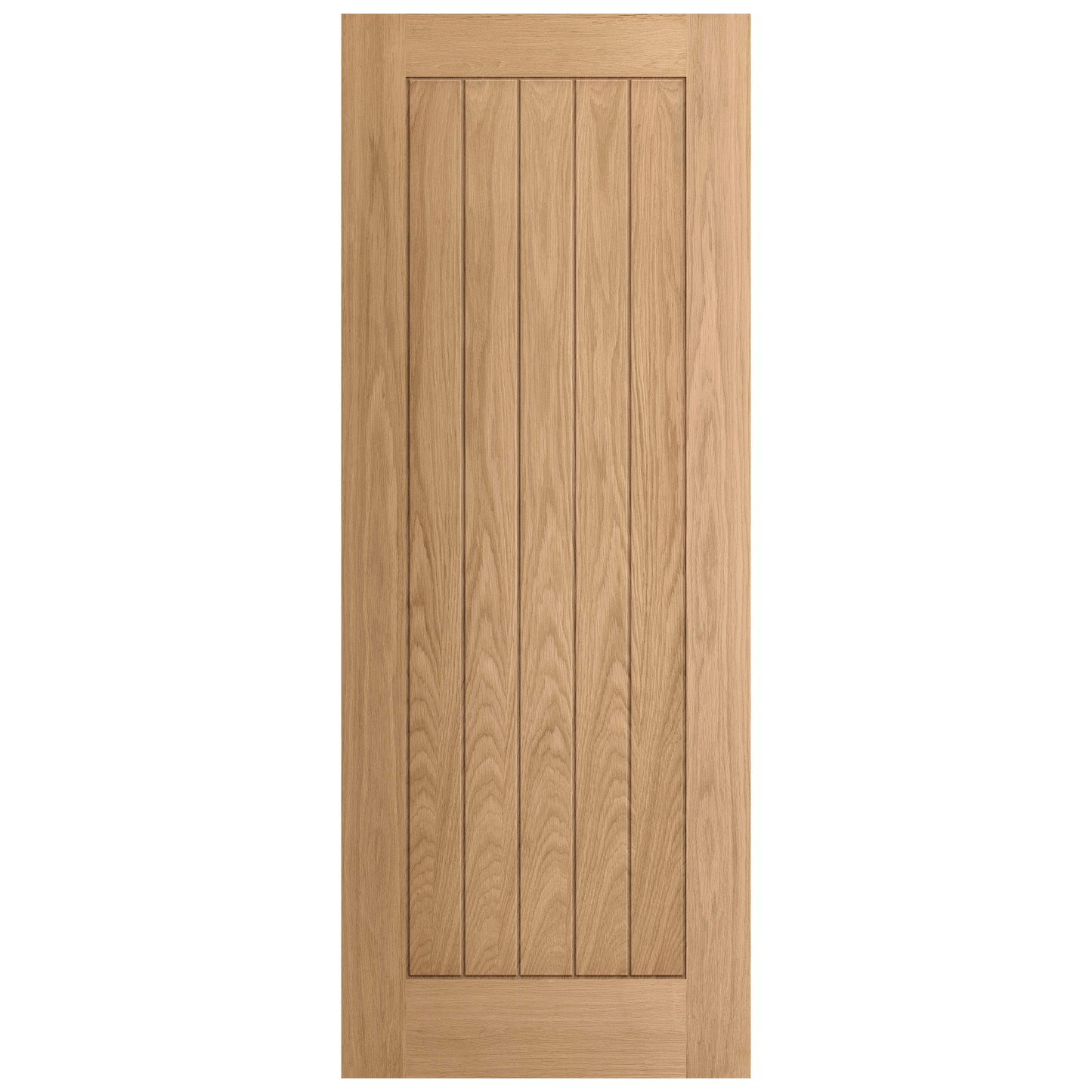 Oak Internal Fully Finished Farley Bypass Sliding Door - Black Face Mounted