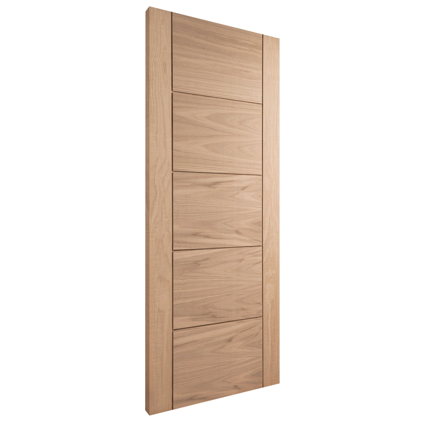 Oak Internal Unfinished Parma Bypass Sliding Door - Black Face Mounted