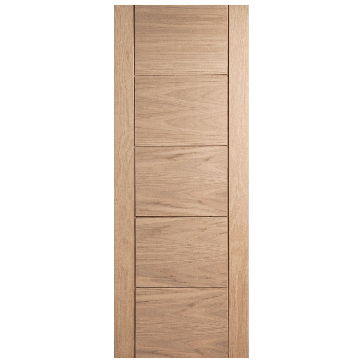 Oak Internal Unfinished Parma Bypass Sliding Door - Black Face Mounted