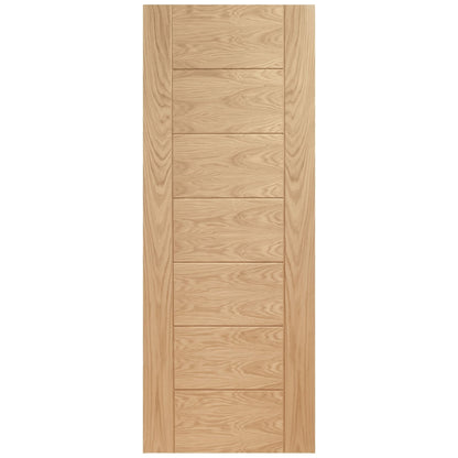 Oak Internal Fully Finished Pedrena Bypass Sliding Door - Black Face Mounted