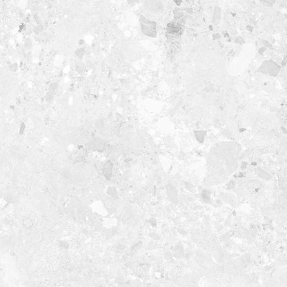 Terazzia White Matt - Smooth Porcelain Wall & Floor Tile