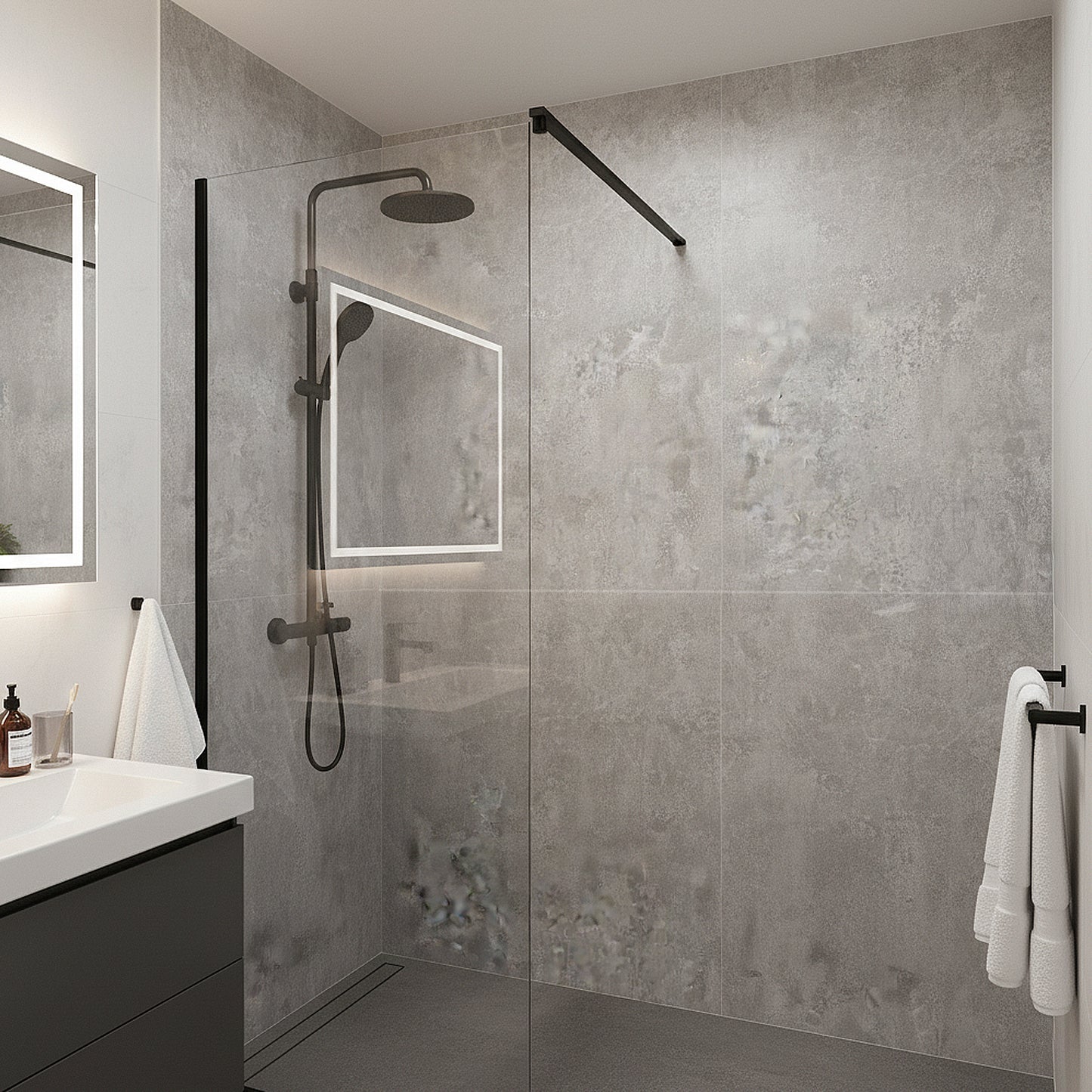 Pencil stone - Caldeira 2420 x 1200mm Postformed Waterproof Wall Panelling