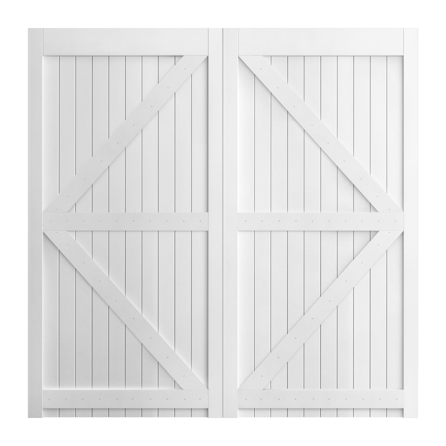 External White Painted Composite Solid Garage Door (121044)