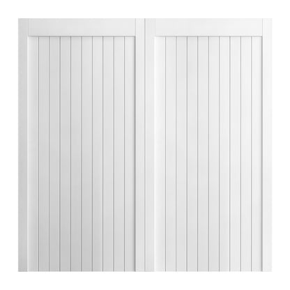 External White Painted Composite Solid Garage Door (121044)