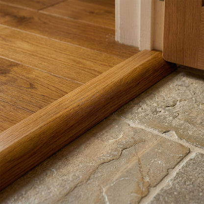 Golden Oak Ramp Adapting Profile Door Bar 990mm