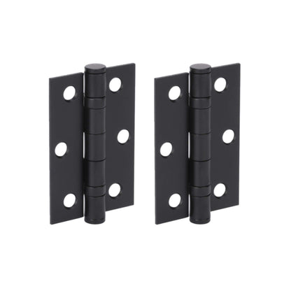 75mm (3) Ball Bearing Hinge Pair - Matt Black