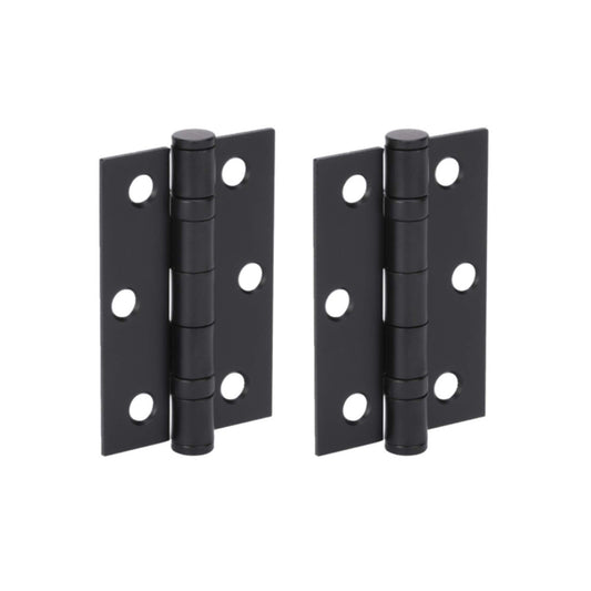 75mm (3") Ball Bearing Hinge Pair - Matt Black (84944)