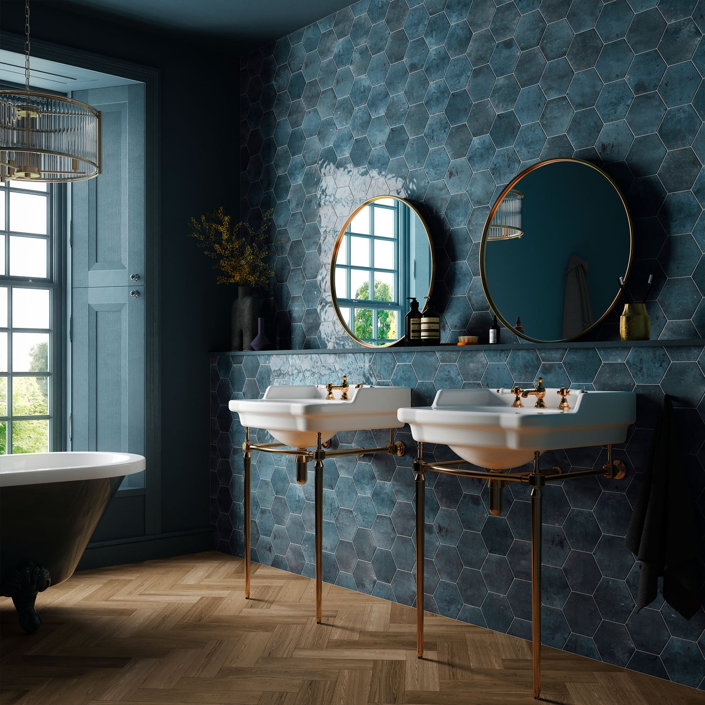 Blue - Aura 8mm Gloss Tile Sample (P12068)